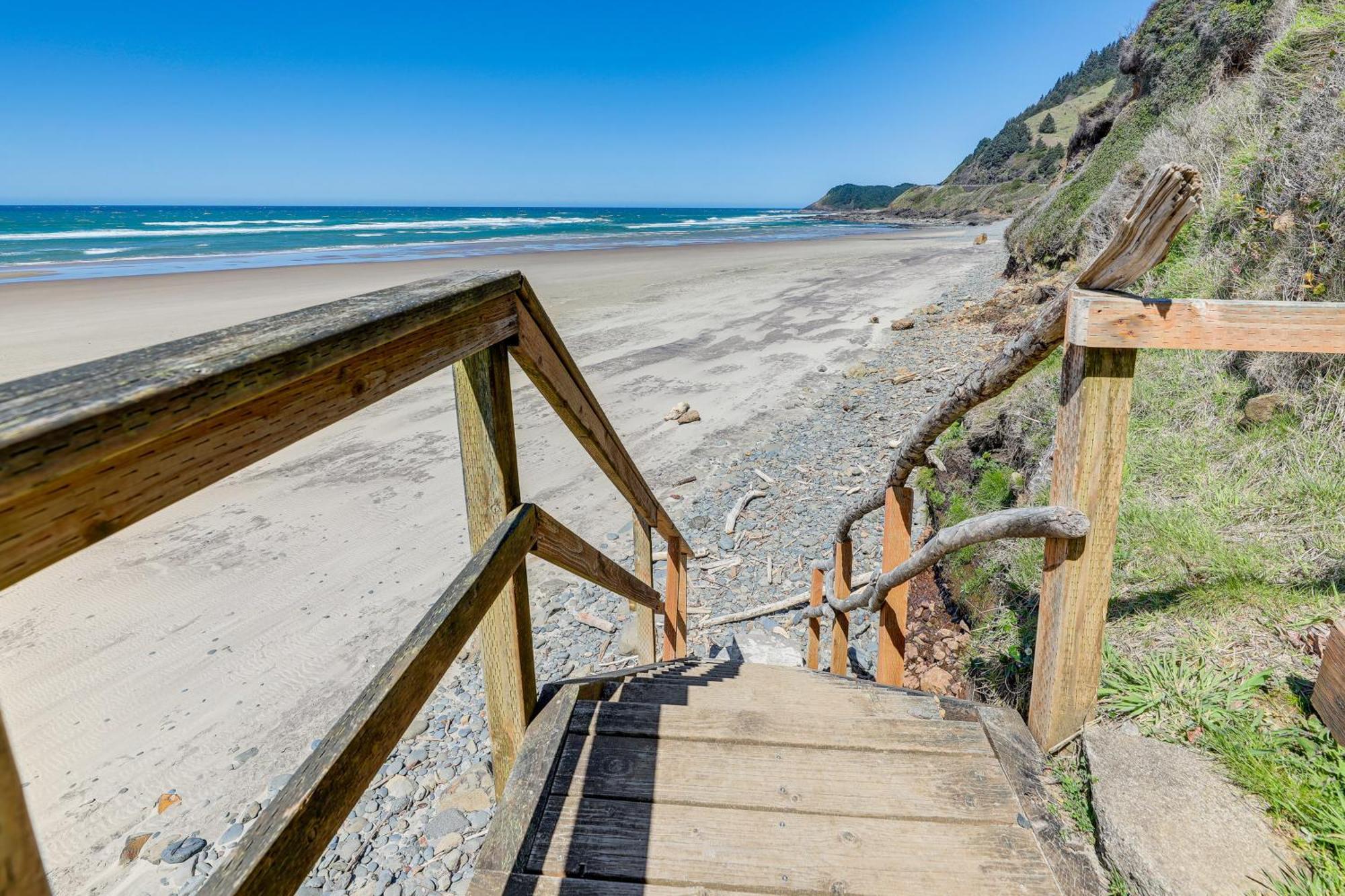 Epic Yachats Escape Oregon Coastline Beach, Views Екстериор снимка